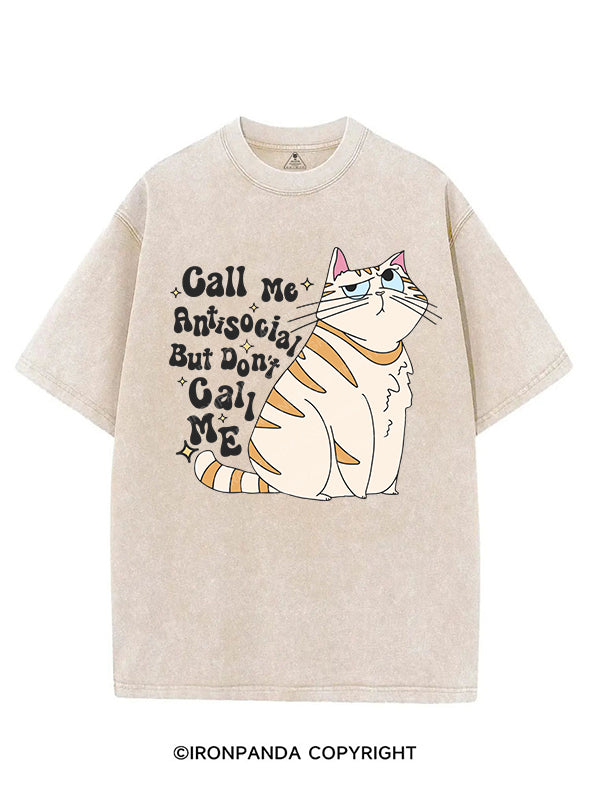 CALL ME ANTISOCIAL BUT DON'T CALL ME VINTAGE GYM SHIRT