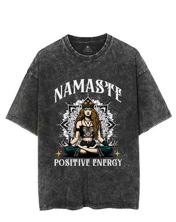 NAMASTE POSITIVE ENERGY VINTAGE GYM SHIRT
