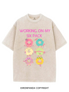 WORKING ON MY SIX PACK VINTAGE GYM SHIRT
