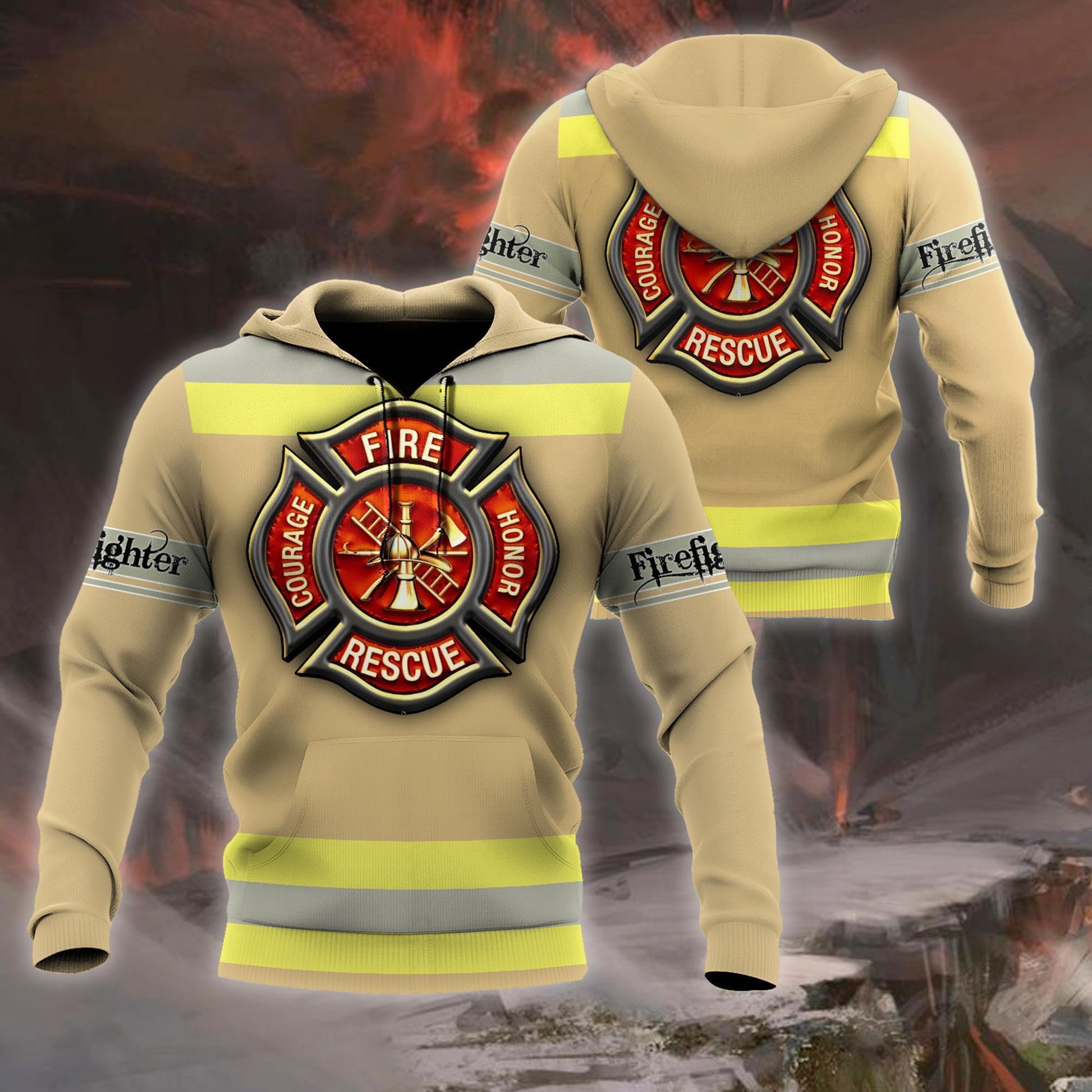 Strong Firefighter Shirt And Short For Women And Men Hoodie