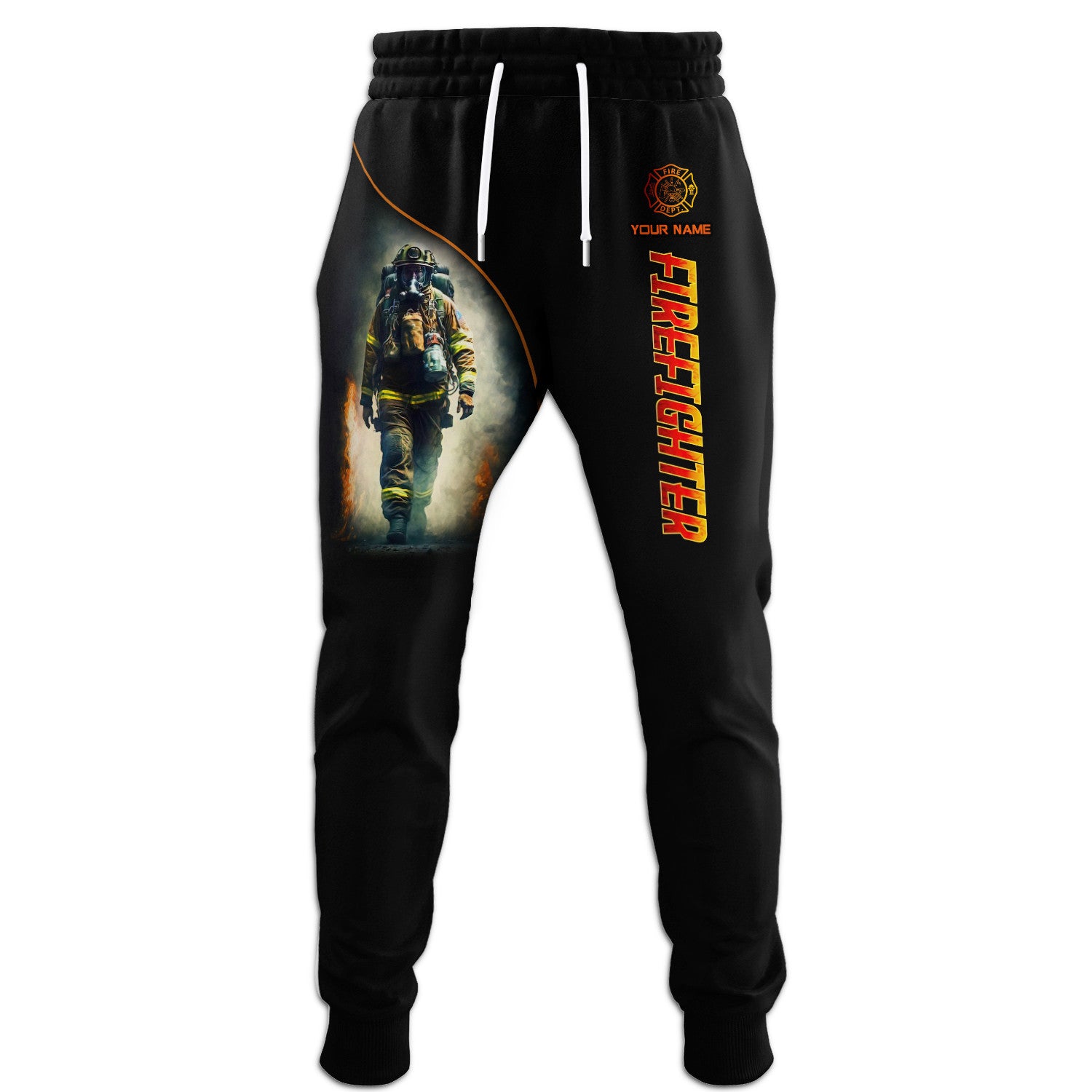 Firefighter Works On Fire 3D Full Print Zipper Hoodie Fire Man Zipper Hoodie Gift For Firefighters