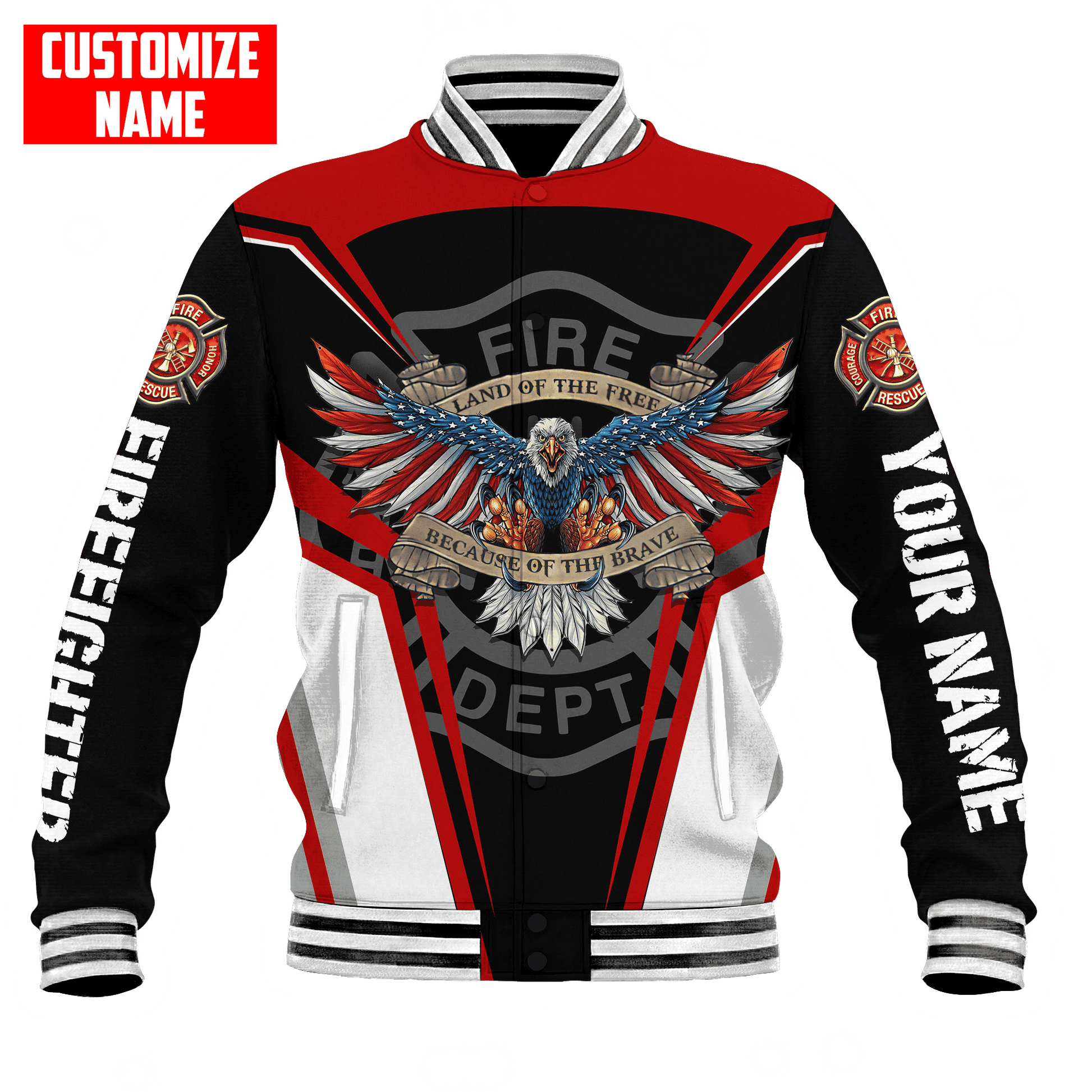 Personalized Name Firefighter Unisex Shirts