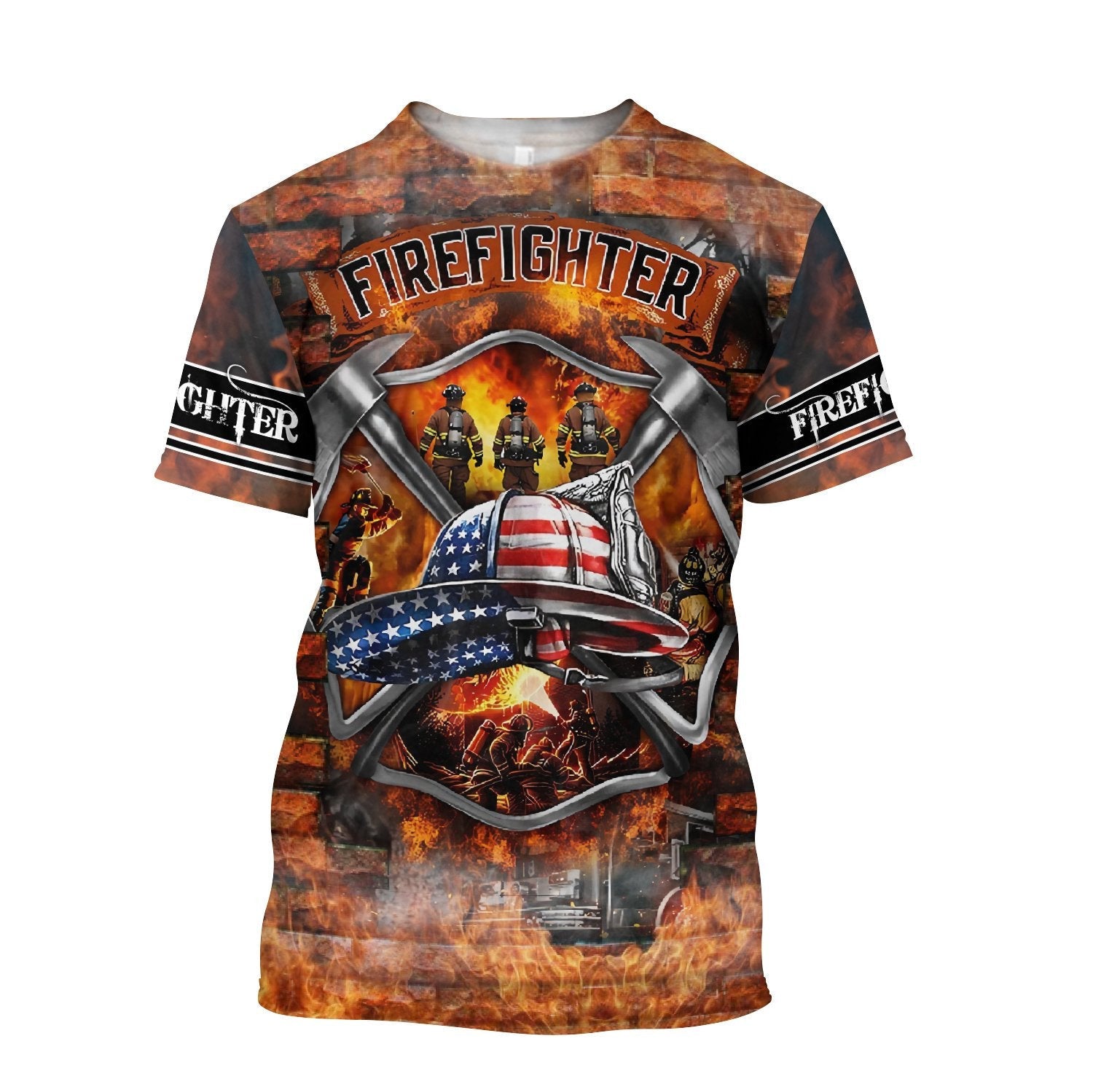 Brave Firefighter-Fireman Shirts For Men and Women DA
