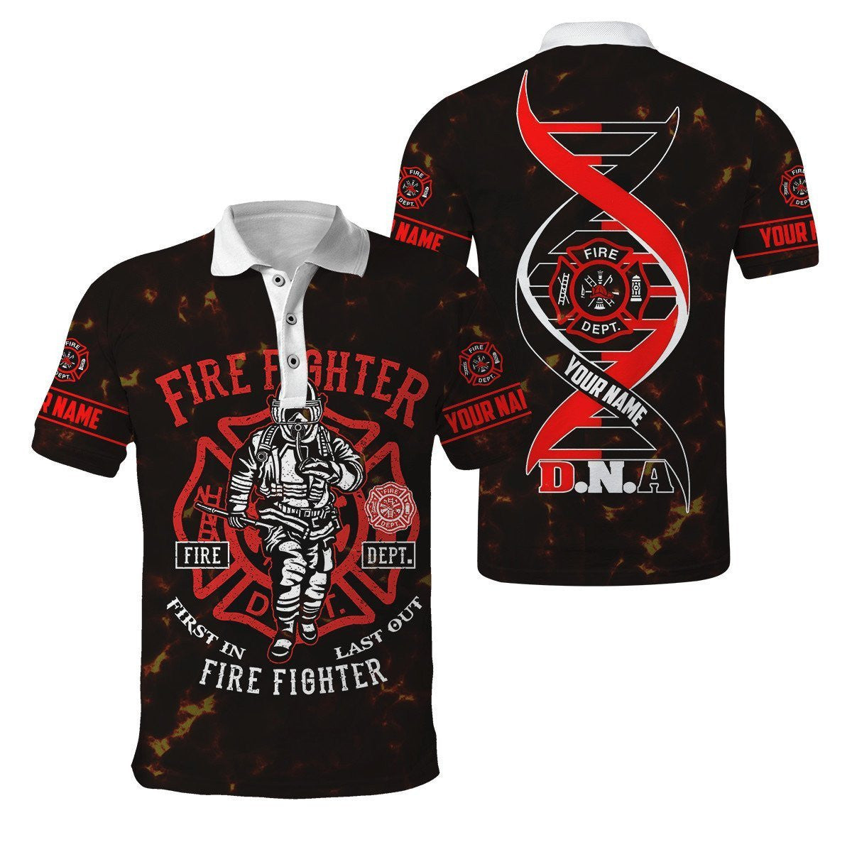 Customize Name Firefighter Unisex Shirts DAHH