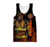 Firefighter Unisex Shirts Custom Name Hoodie 3D All Over Printed