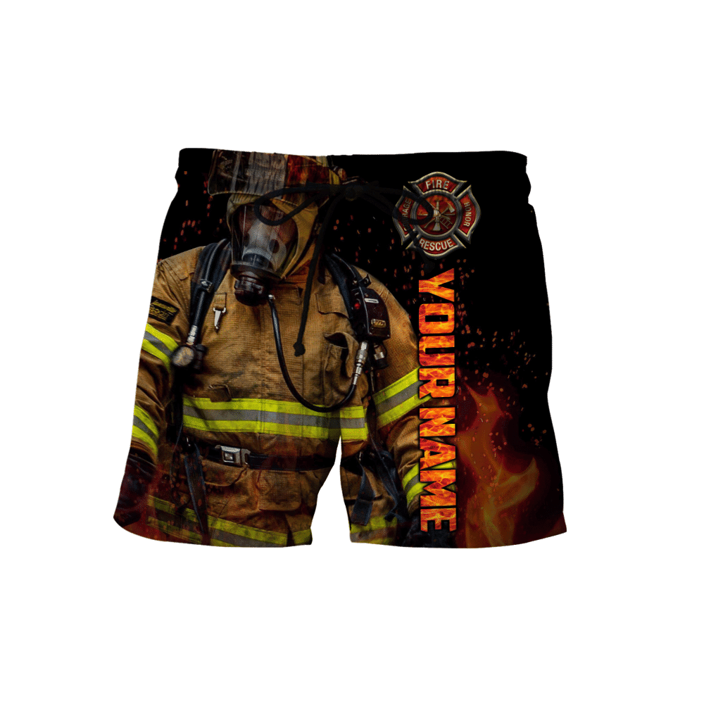 Firefighter Unisex Shirts Custom Name Hoodie 3D All Over Printed