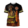 Firefighter Unisex Shirts Custom Name Hoodie 3D All Over Printed