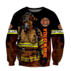 Firefighter Unisex Shirts Custom Name Hoodie 3D All Over Printed