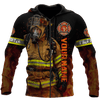 Firefighter Unisex Shirts Custom Name Hoodie 3D All Over Printed