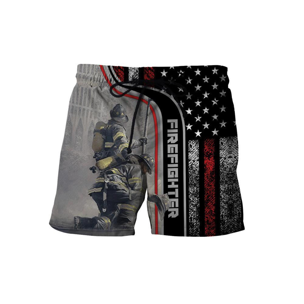 Firefighter Never Forget Our Fallen Brothers 3D All Over Printed Shirt & Short For Men And Women Hoodie