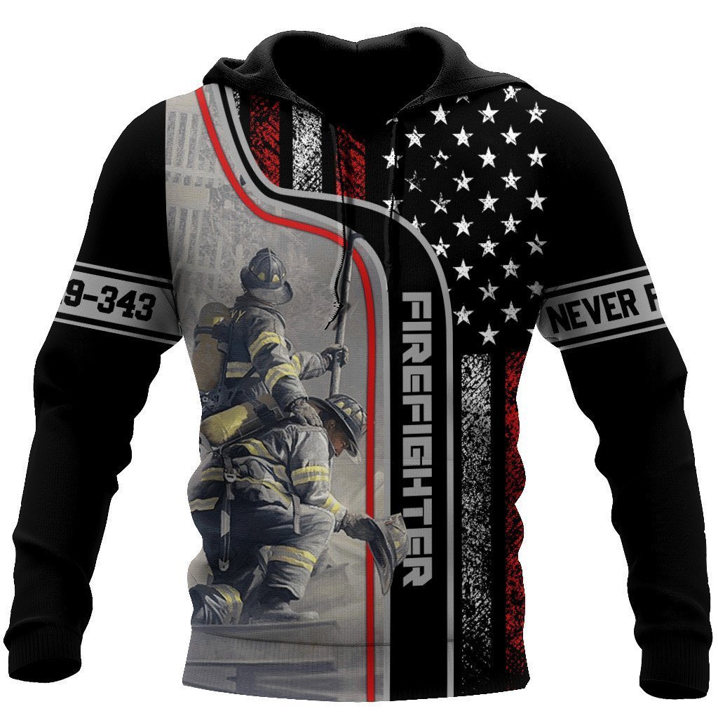 Firefighter Never Forget Our Fallen Brothers 3D All Over Printed Shirt & Short For Men And Women Hoodie