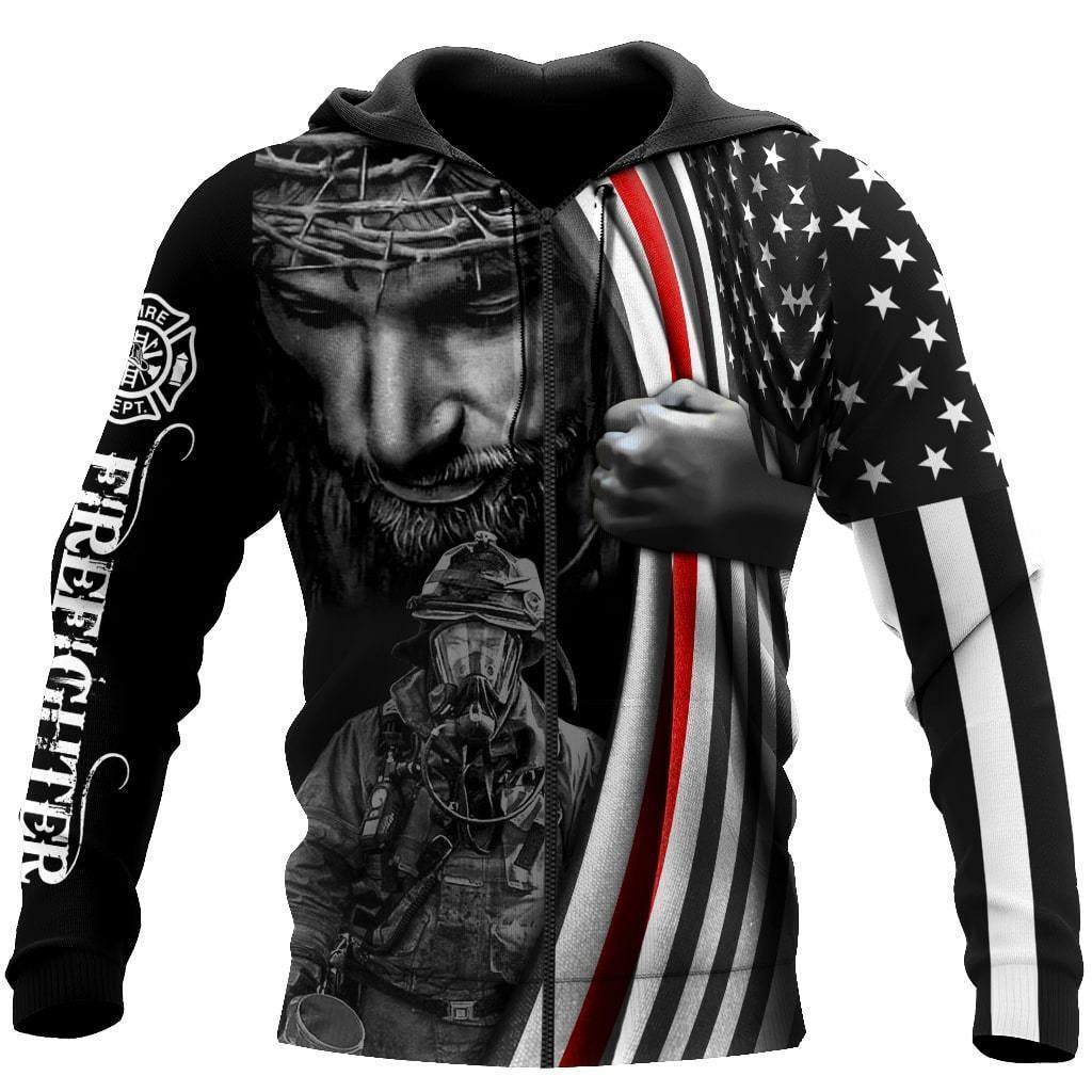 Don'T Be Afraid, Just Have Faith For Firefighter 3D Printed Hoodie For Men And Women