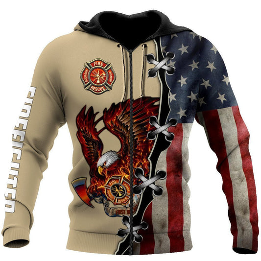 Supper Firefighter Hoodie For Men And Women