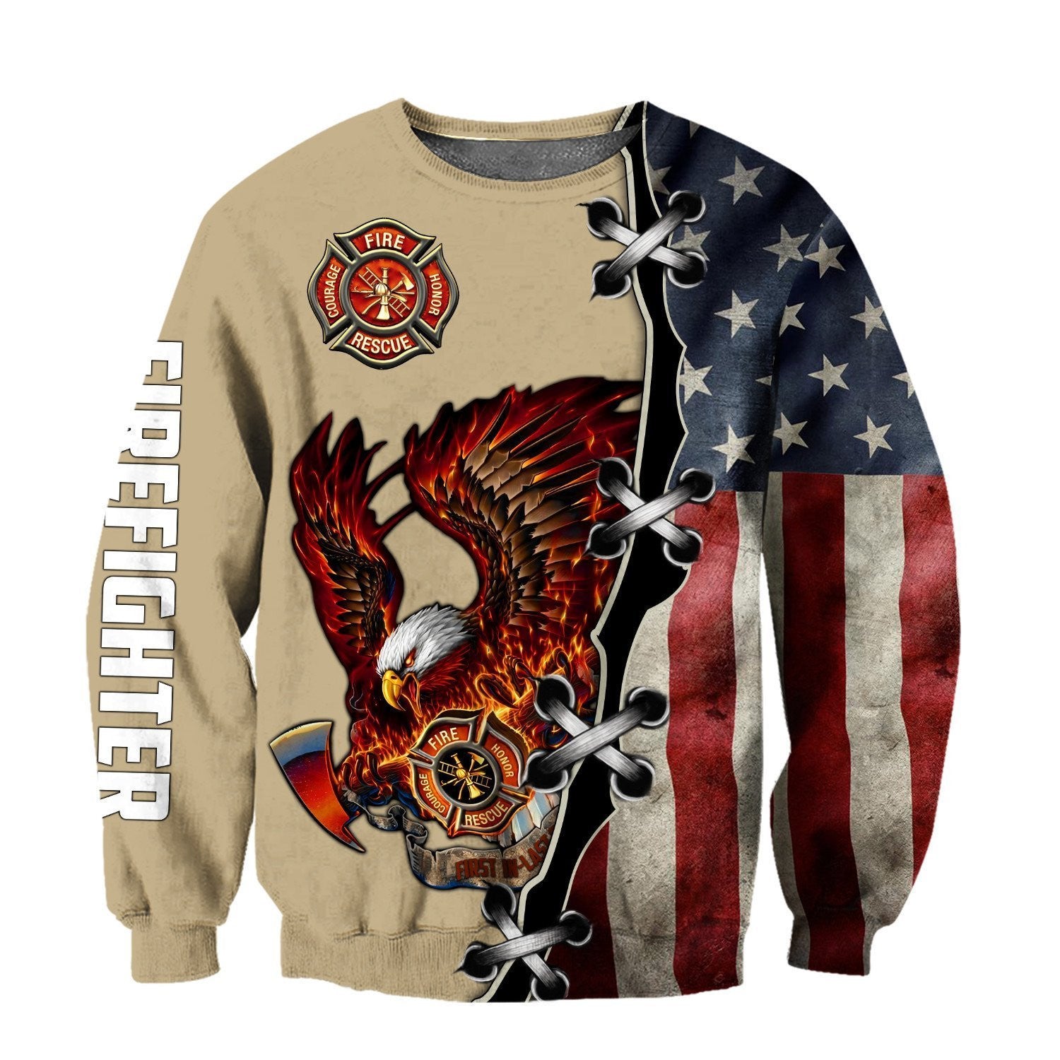 Supper Firefighter Hoodie For Men And Women