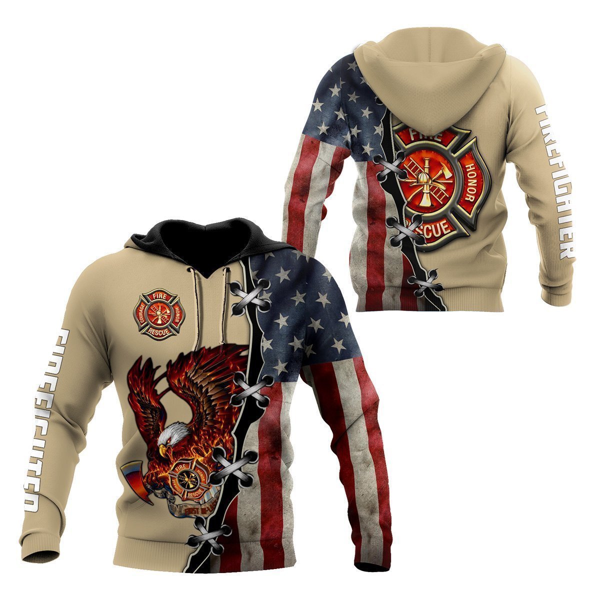 Supper Firefighter Hoodie For Men And Women