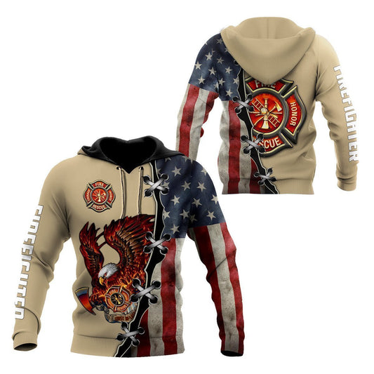Supper Firefighter Hoodie For Men And Women