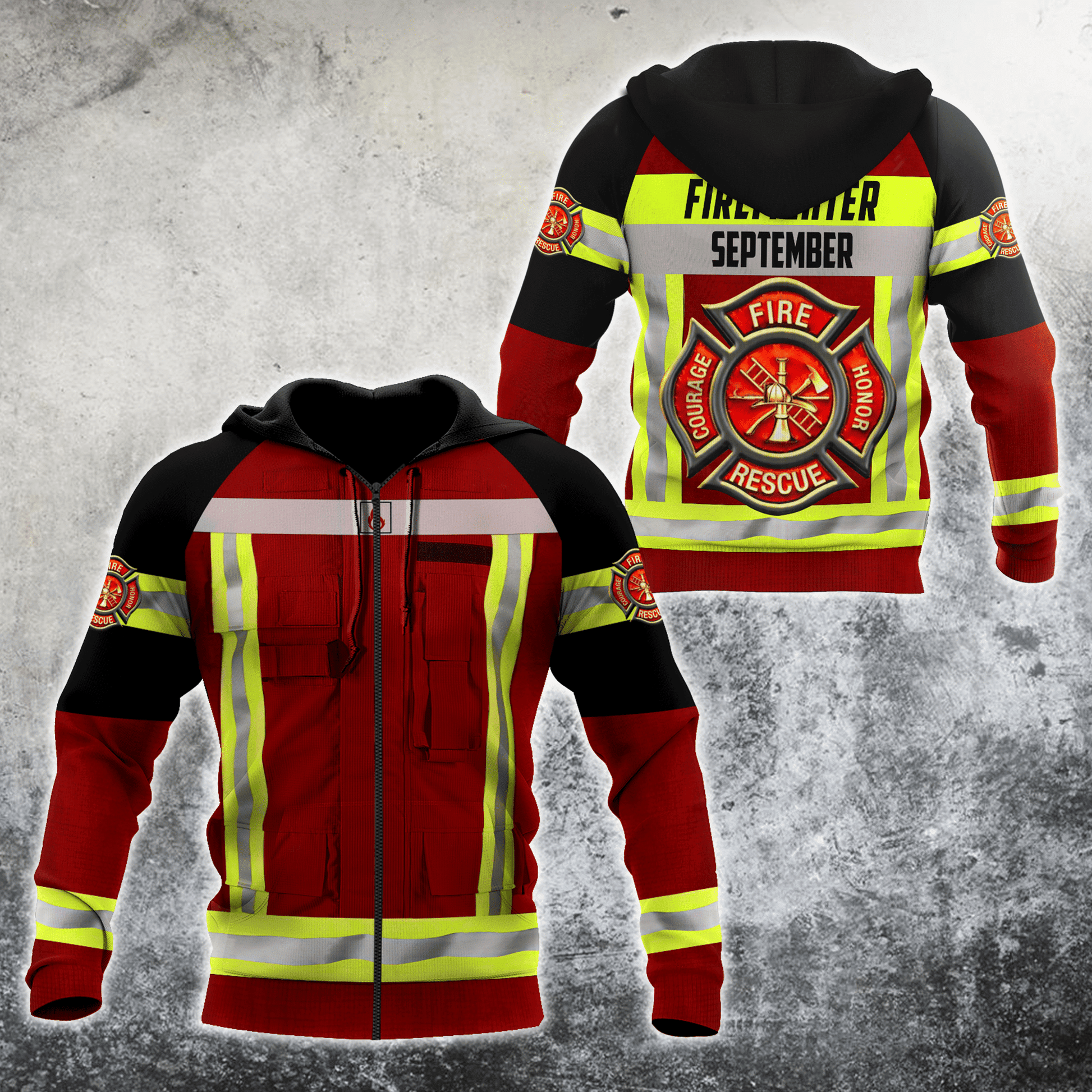 September Firefighter Hoodie For Men And Women