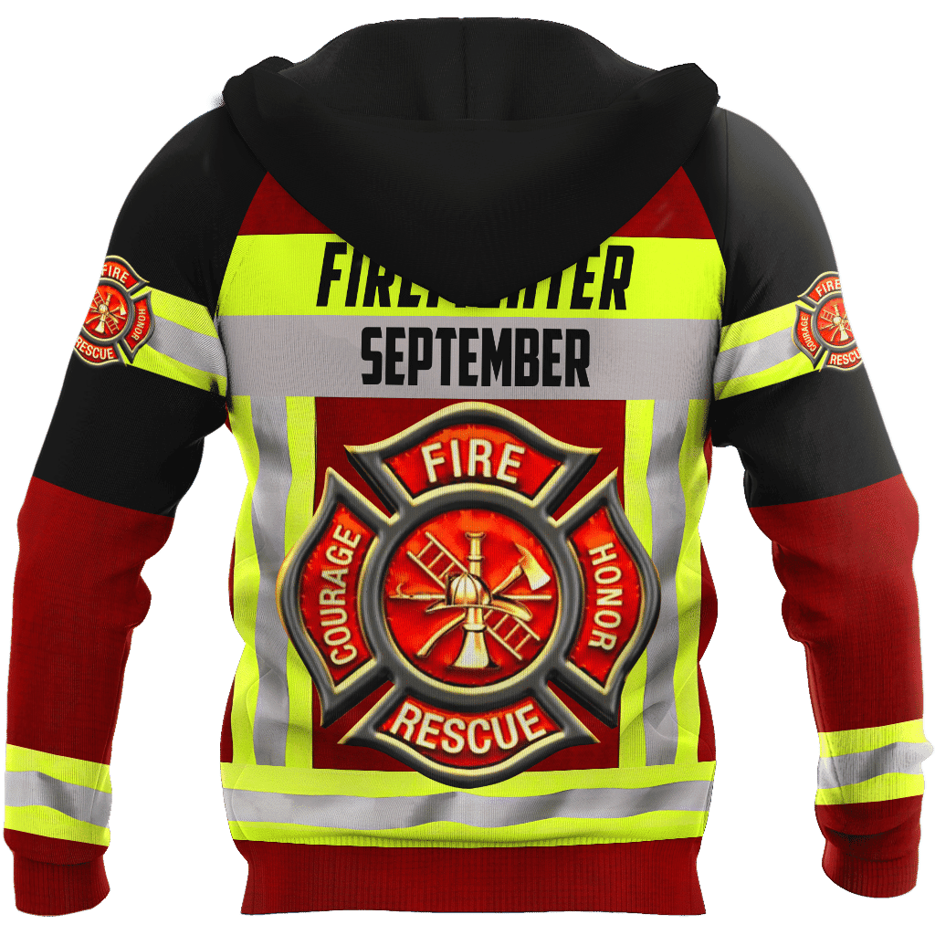 September Firefighter Hoodie For Men And Women