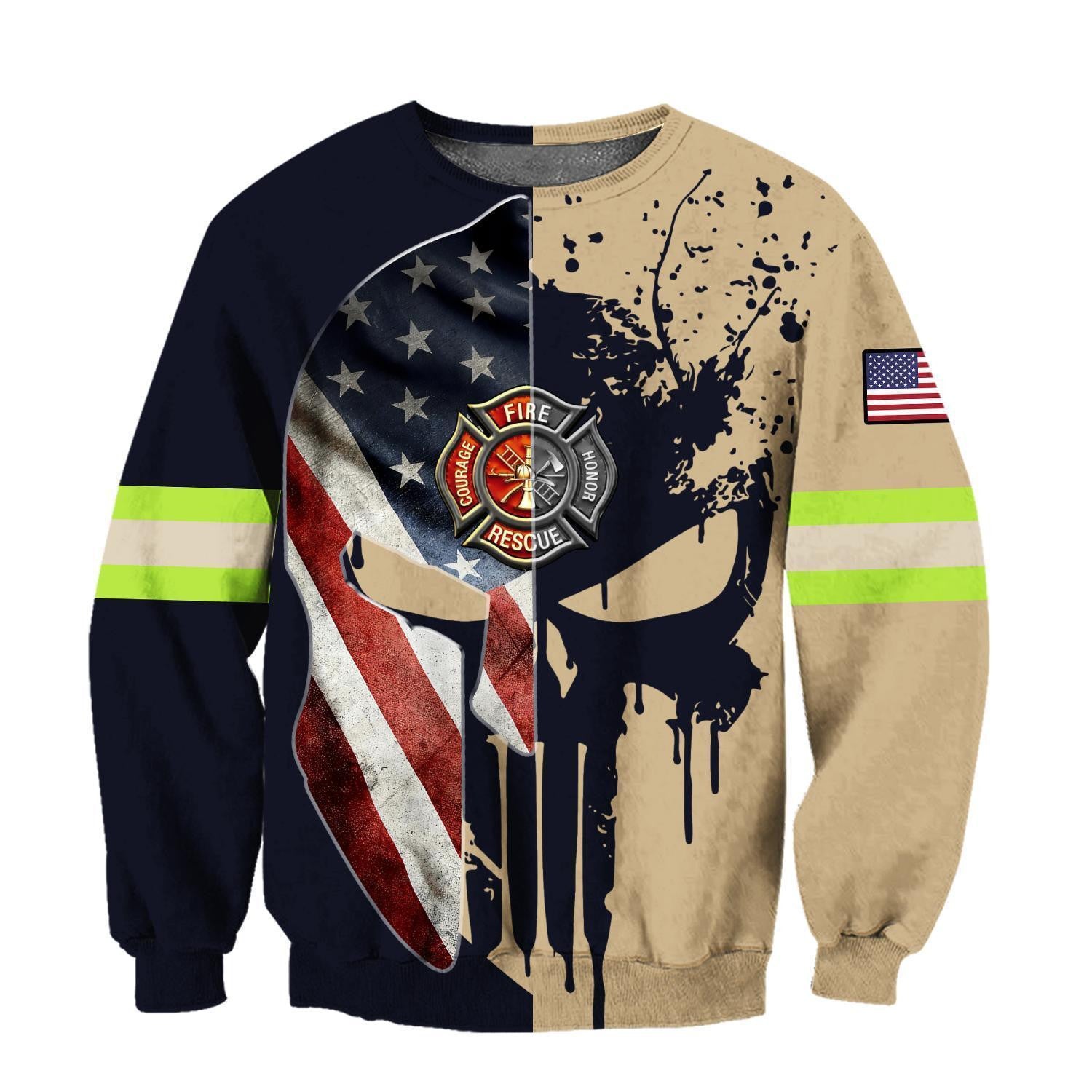 Firefighter -The Soldier 3D All Over Printed Shirt Hoodie For Men And Women