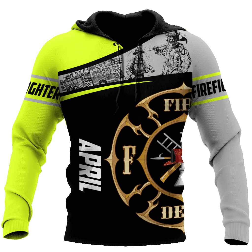 April Firefighter Hoodie For Men And Women