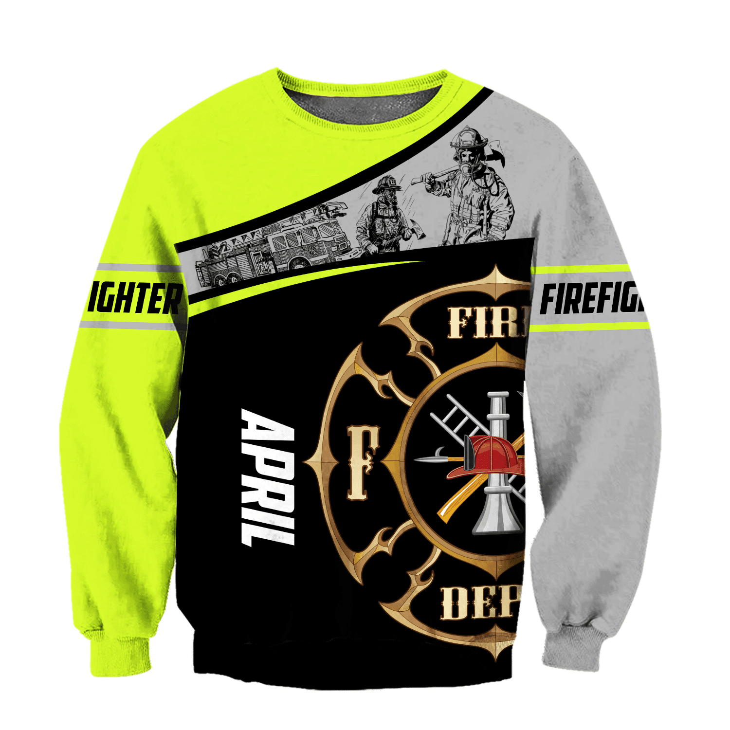 April Firefighter Hoodie For Men And Women