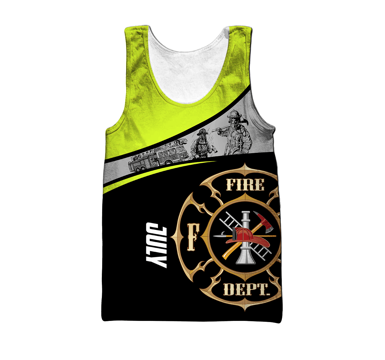 July Firefighter Hoodie For Men And Women