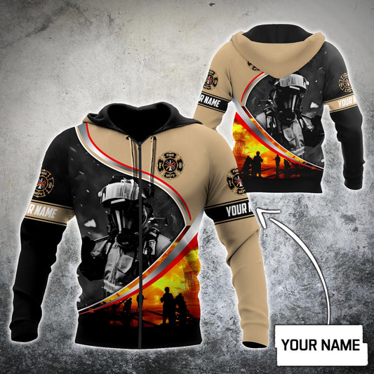 Customize Name Firefighter Shirts For Men And Women Hoodie