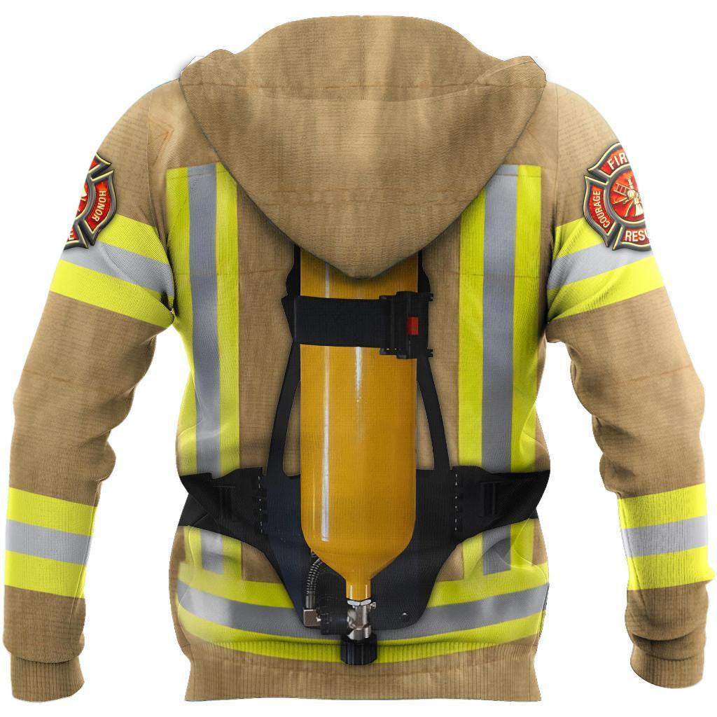 Strong Firefighter Art Hoodie For Men And Women
