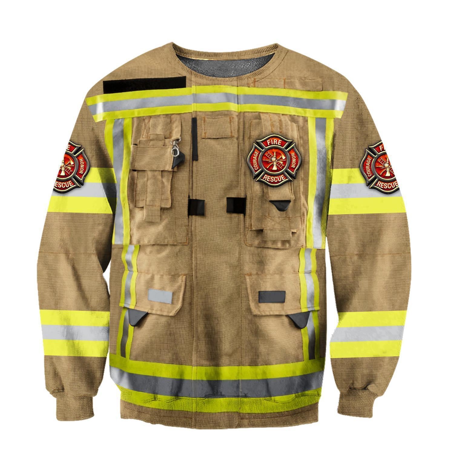 Strong Firefighter Art Hoodie For Men And Women