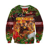 Christmas Firefighter 3D All Over Printed Shirts Hoodie