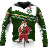 Santa Firefighter 3D All Over Printed Shirts Hoodie