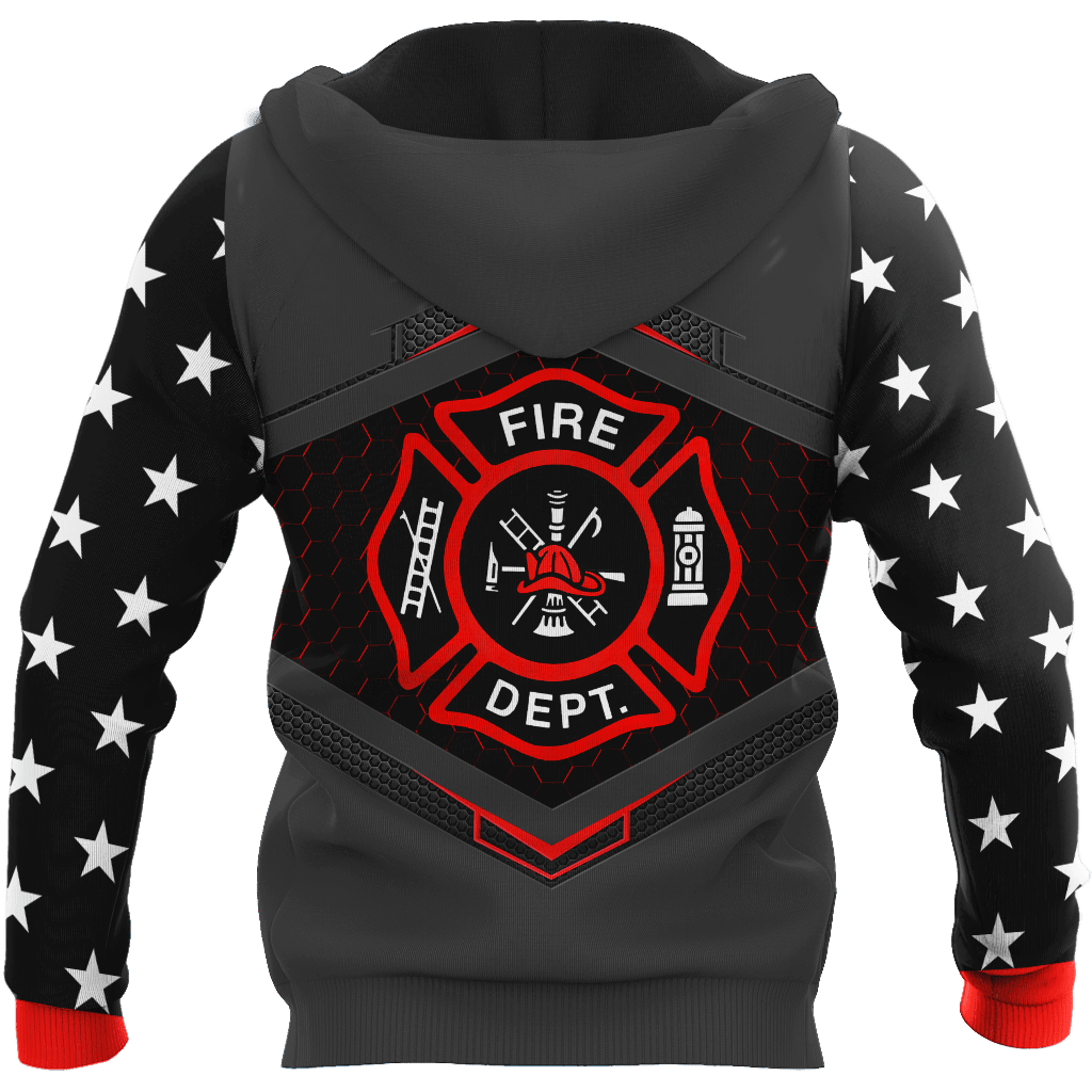 Customize Name Firefighter Hoodie For Men And Women MH