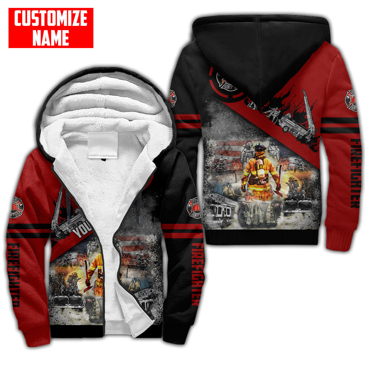 Customized Name Firefighter Unisex Shirts TNAAN