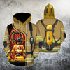 Brave Firefighter-Fireman 3D All Over Printed Shirts For Men And Women Hoodie