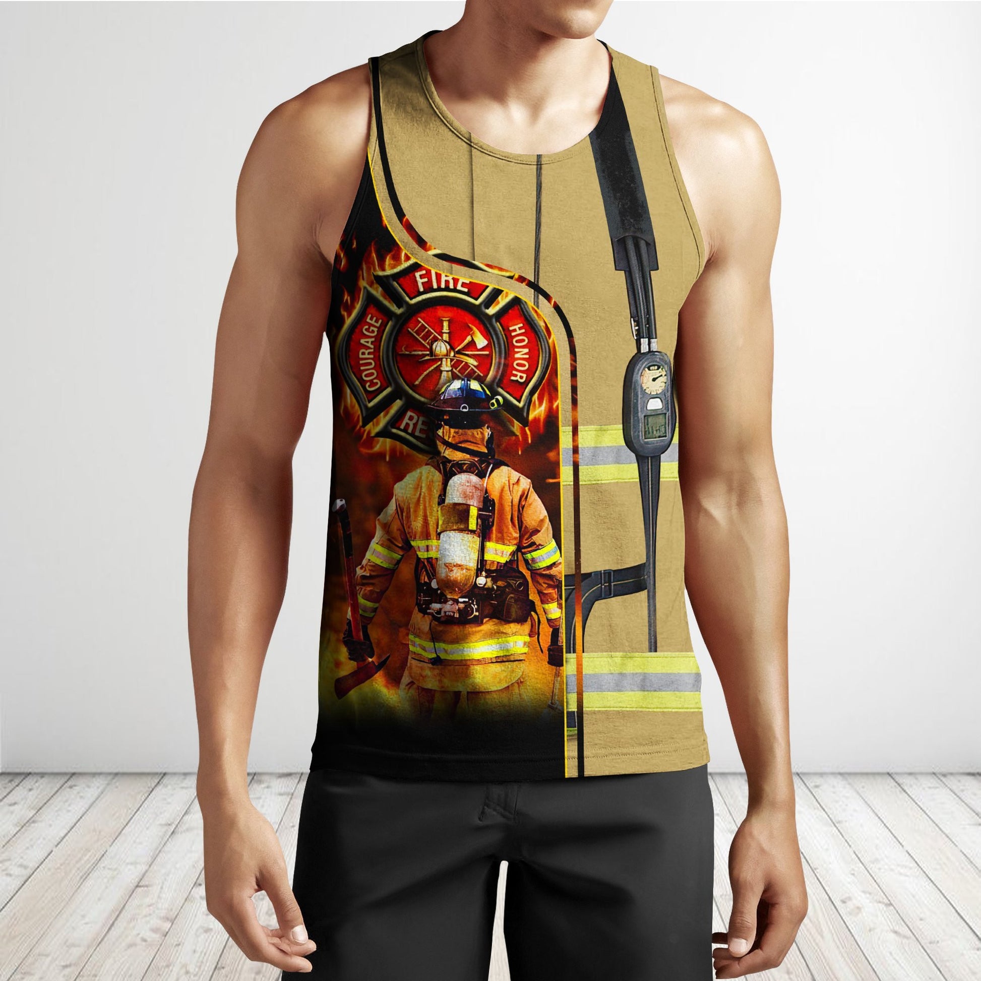Brave Firefighter-Fireman 3D All Over Printed Shirts For Men And Women Hoodie