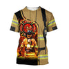 Brave Firefighter-Fireman 3D All Over Printed Shirts For Men And Women Hoodie