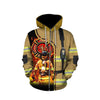 Brave Firefighter-Fireman 3D All Over Printed Shirts For Men And Women Hoodie
