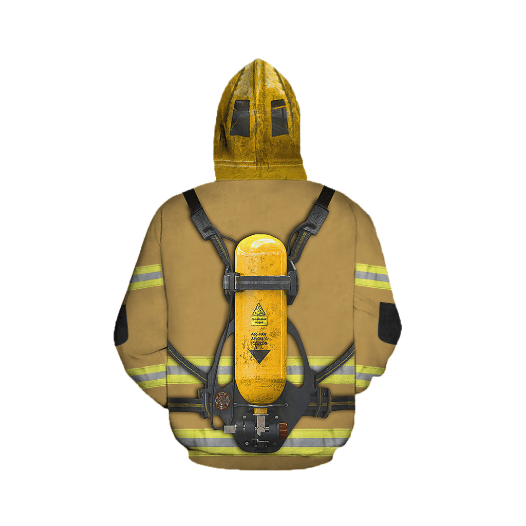 Brave Firefighter-Fireman 3D All Over Printed Shirts For Men And Women Hoodie