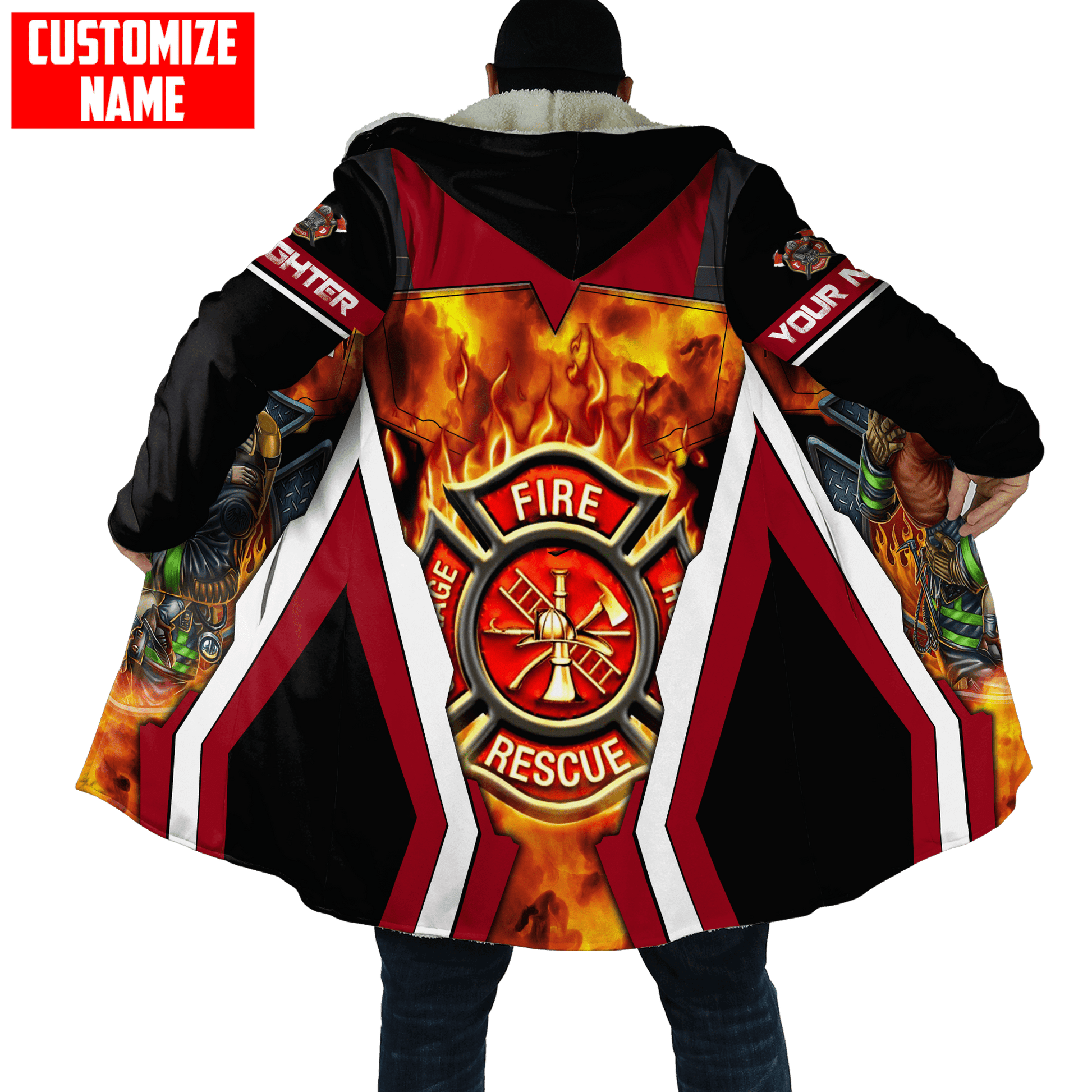 Customize Name Firefighter Unisex Shirts