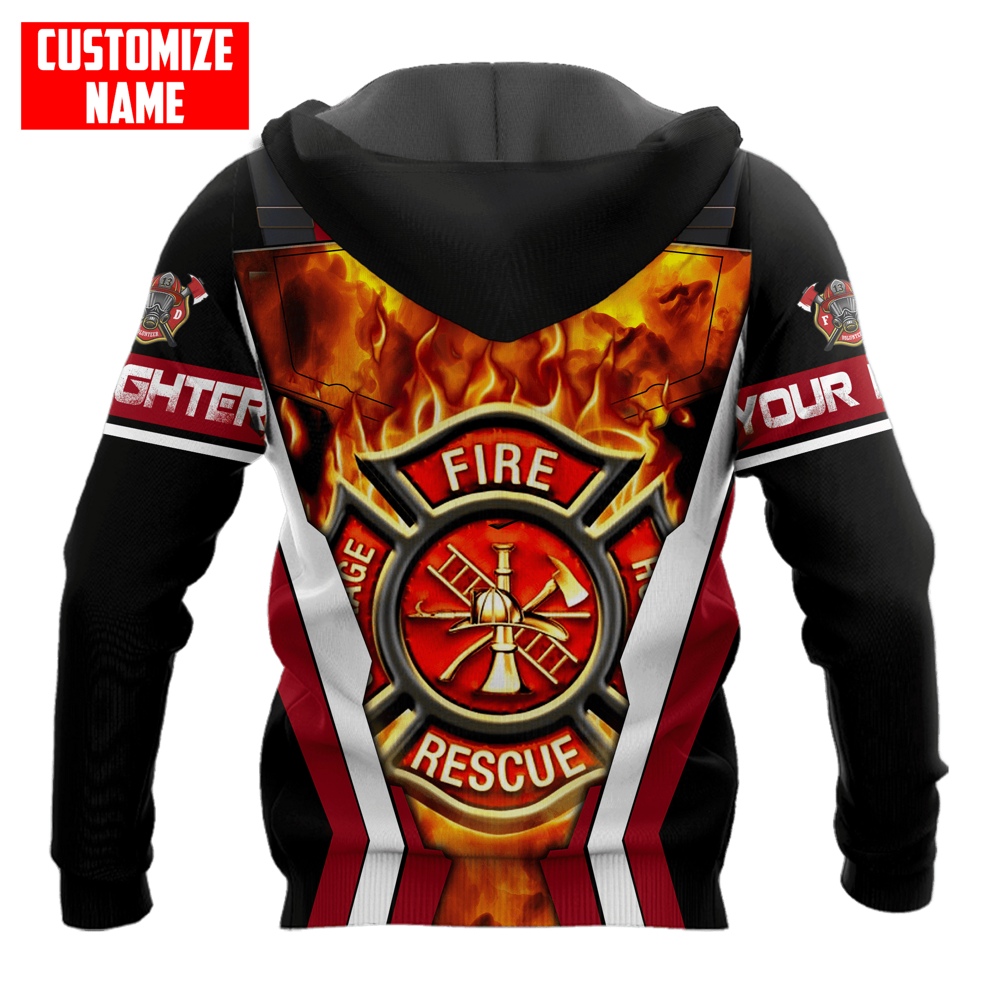 Customize Name Firefighter Unisex Shirts