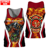Customize Name Firefighter Unisex Shirts