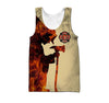 Respectful Firefighter Printed Hoodie For Men And Women TQHSA
