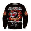 All Over Printed Firefighter's Wife Hoodie DA-MEI