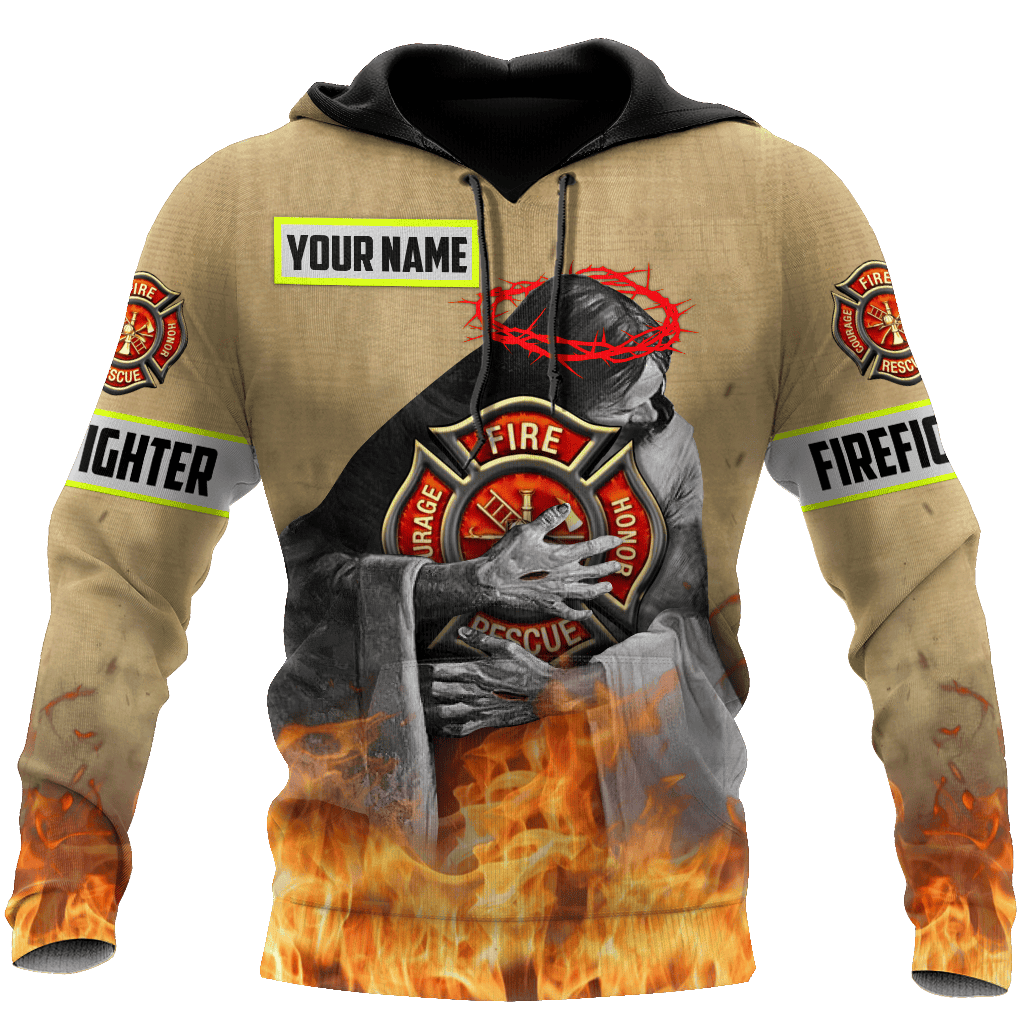 Customize Name Firefighter Hoodie Shirts For Men And Women TNA
