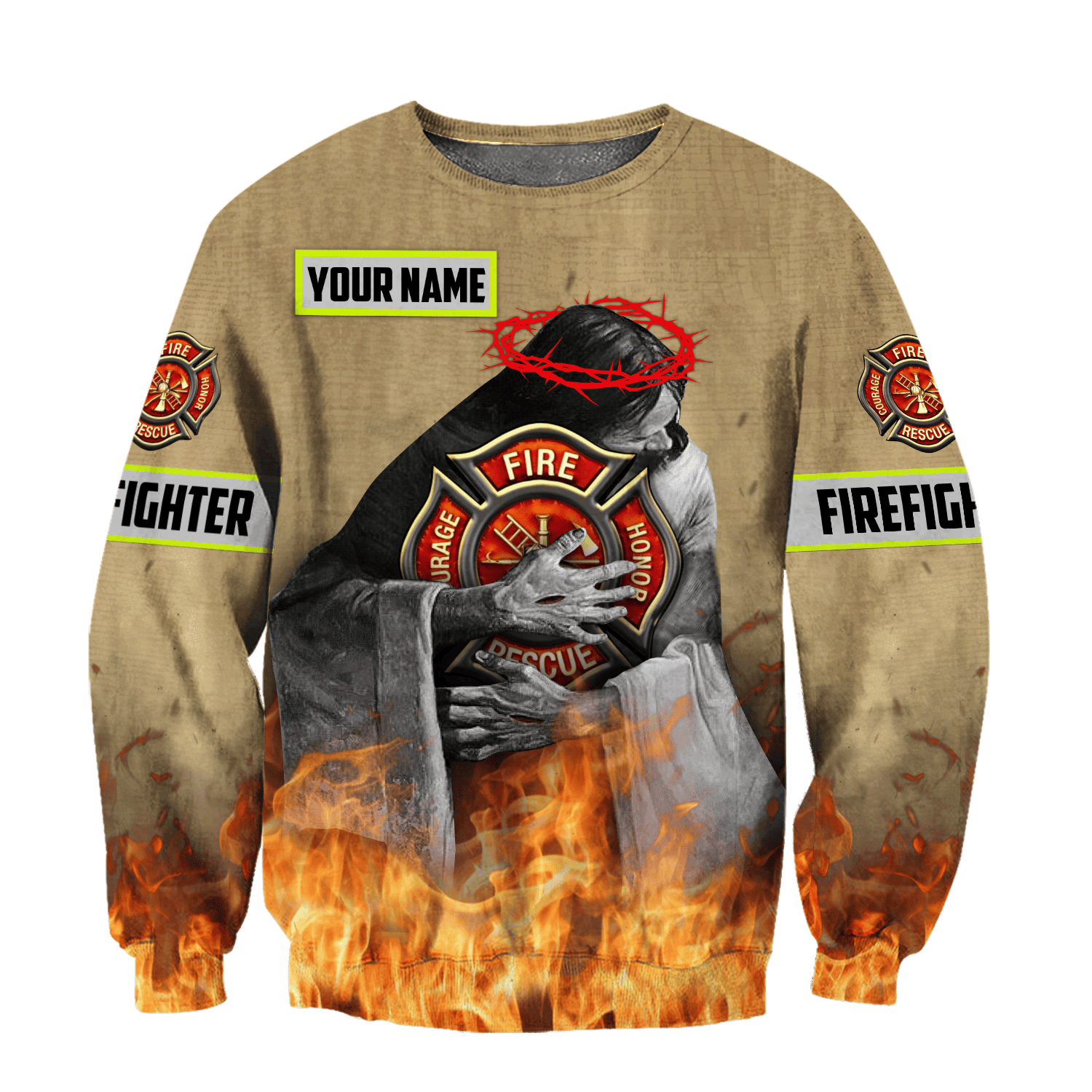 Customize Name Firefighter Hoodie Shirts For Men And Women TNA