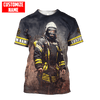 Customized Name Firefighter Unisex Shirts
