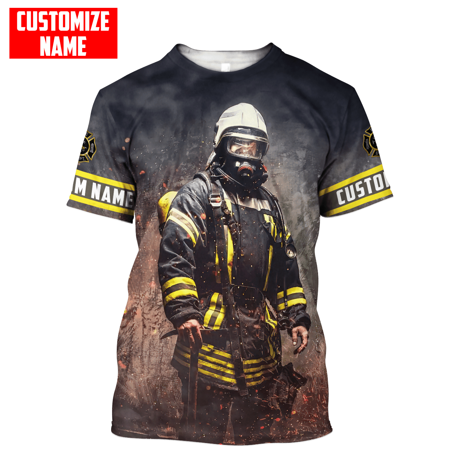 Customized Name Firefighter Unisex Shirts