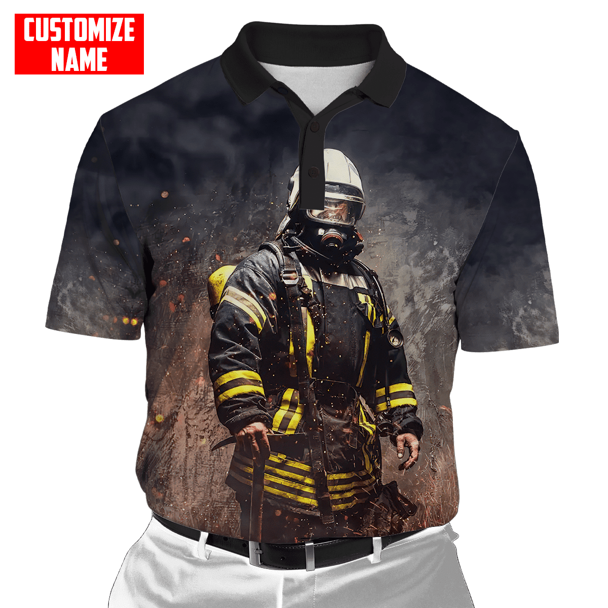 Customized Name Firefighter Unisex Shirts