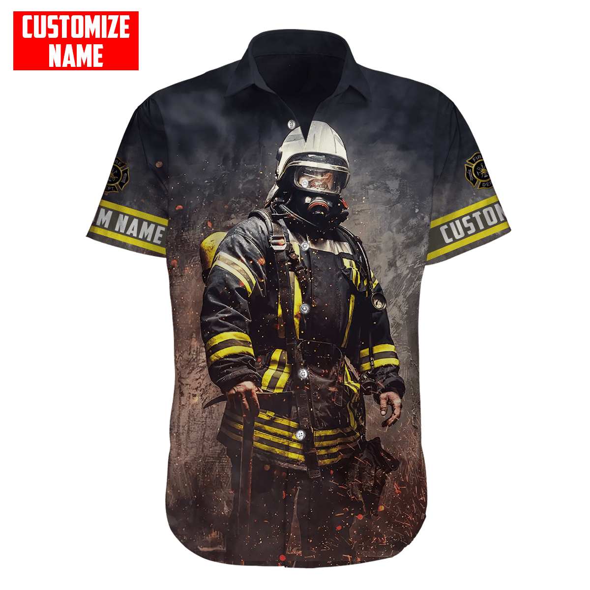 Customized Name Firefighter Unisex Shirts