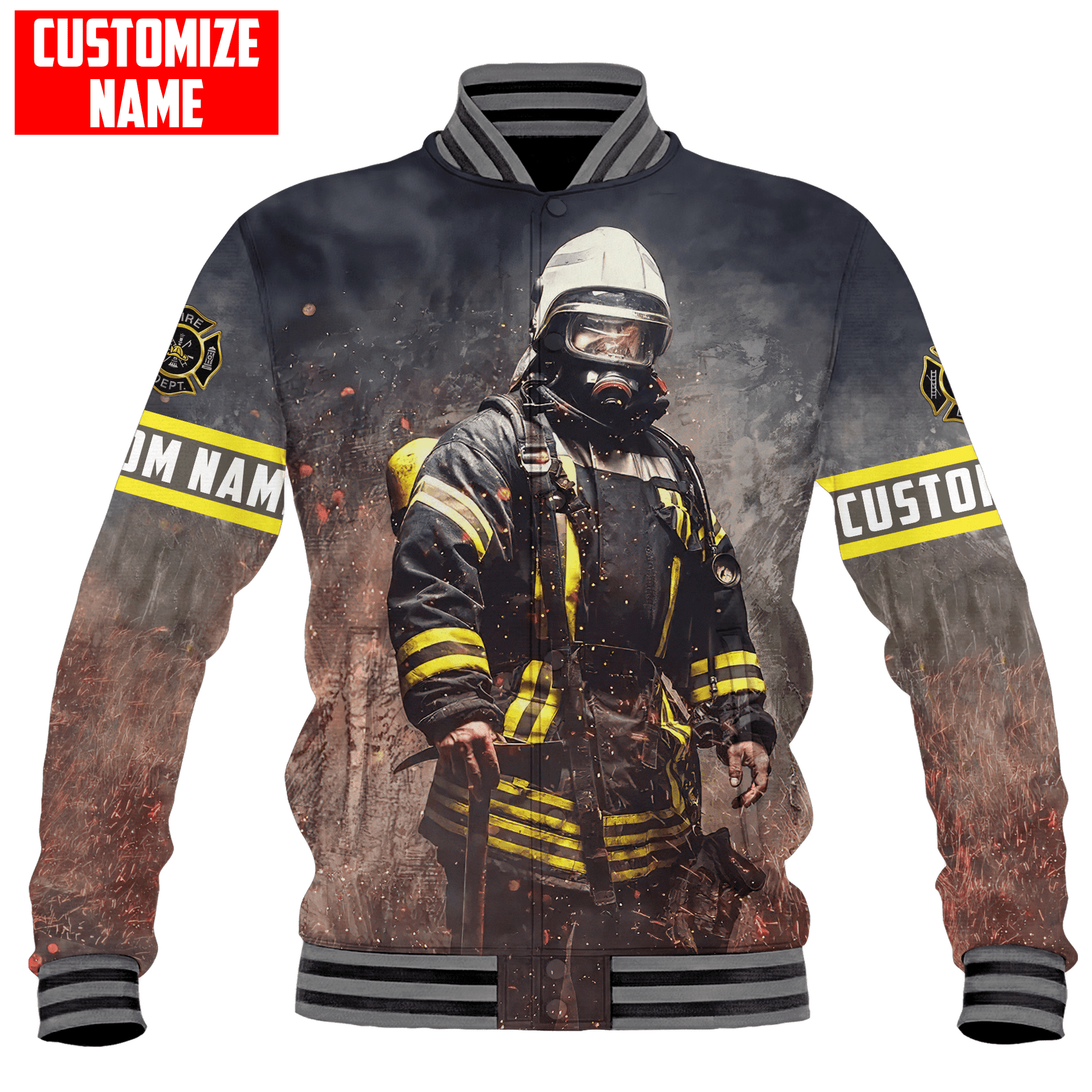 Customized Name Firefighter Unisex Shirts